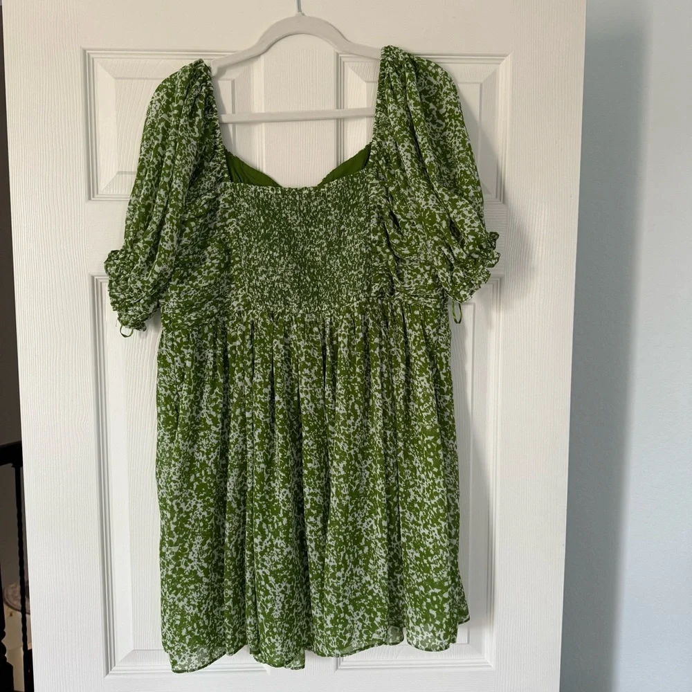 Abercrombie & Fitch Green Patterned Mini Dress - Picture 9 of 13